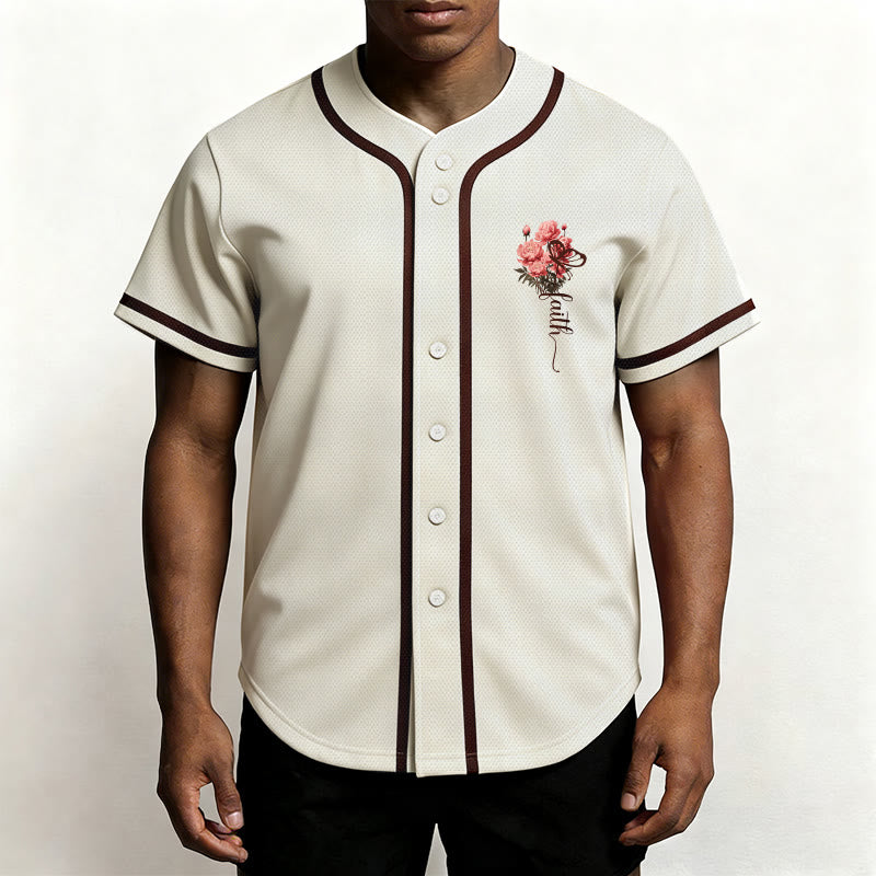 Christianartworkshop "Forse sei stato creato per un tempo come questo" Ester 4:14 Maglia da baseball con stampa di peonia e fede - image 20