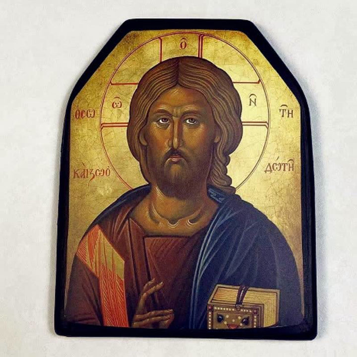 Christianartworkshop Adesivo con icona di figura sacra classica: simbolo di protezione divina - Cristo Pantocratore - image 2