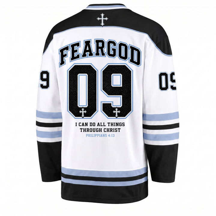 Christianartworkshop Maglia da hockey a maniche lunghe Fear God 09 Streetwear - image 2