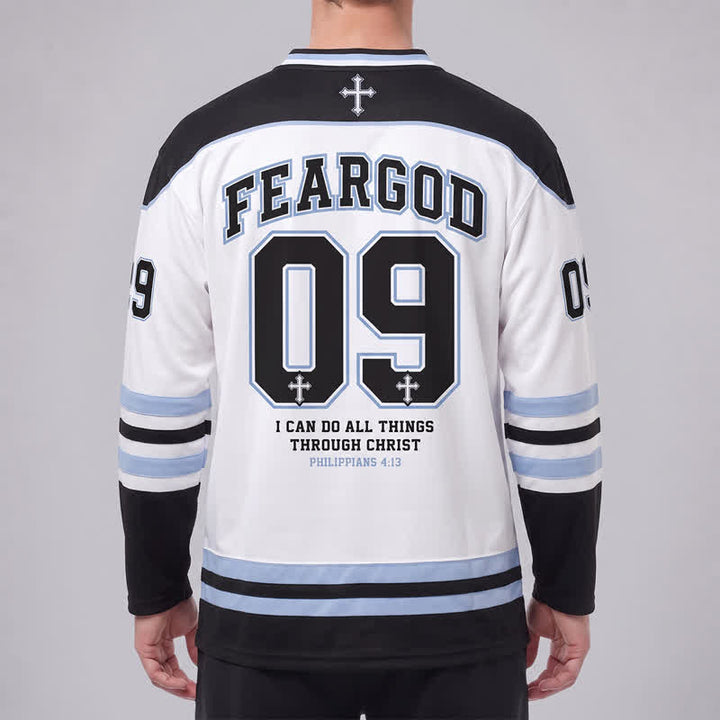 Christianartworkshop Maglia da hockey a maniche lunghe Fear God 09 Streetwear - image 4