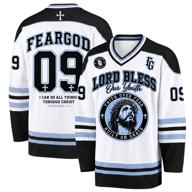 Christianartworkshop Maglia da hockey a maniche lunghe Fear God 09 Streetwear - 5XL - image 0