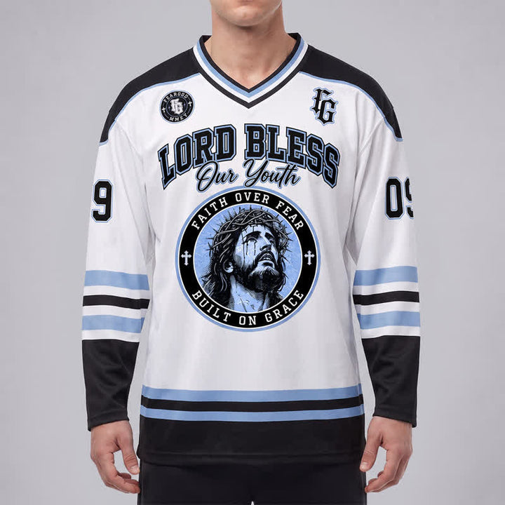 Christianartworkshop Maglia da hockey a maniche lunghe Fear God 09 Streetwear - image 3