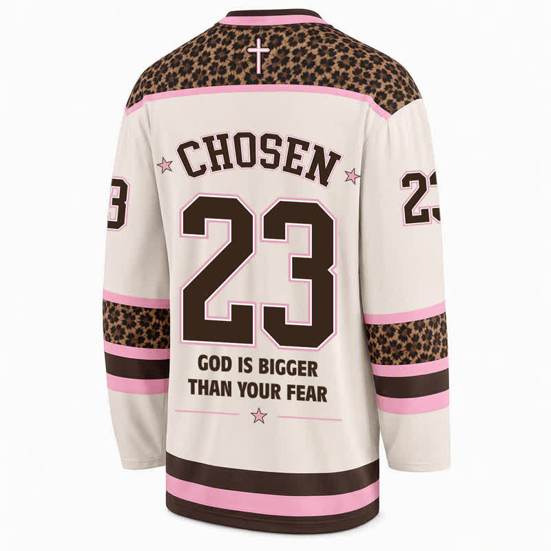 Christianartworkshop Maglia da hockey "Dio è più grande della tua paura" - image 2