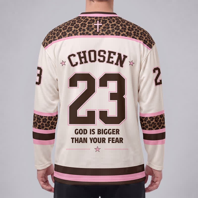 Christianartworkshop Maglia da hockey "Dio è più grande della tua paura" - image 4