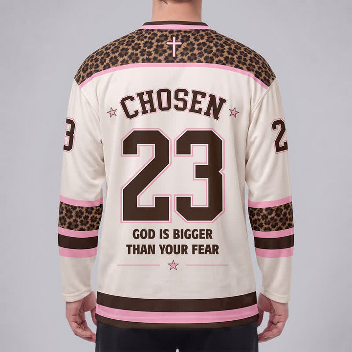 Christianartworkshop Maglia da hockey "Dio è più grande della tua paura" - image 4