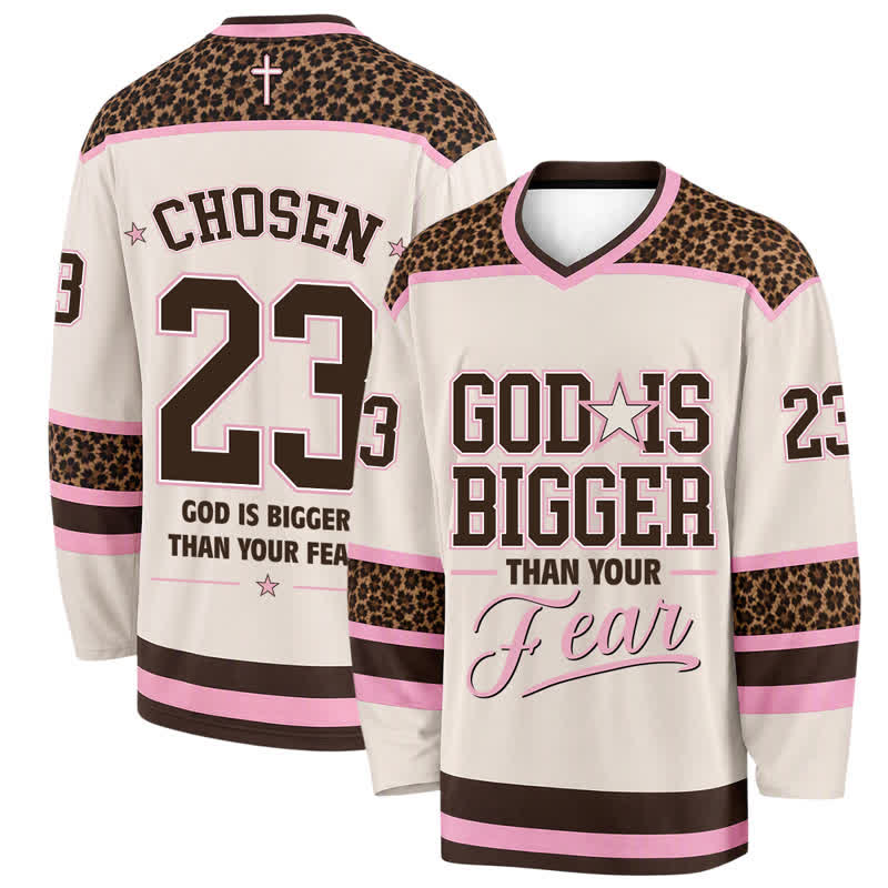 Christianartworkshop Maglia da hockey "Dio è più grande della tua paura" - 5XL - image 0