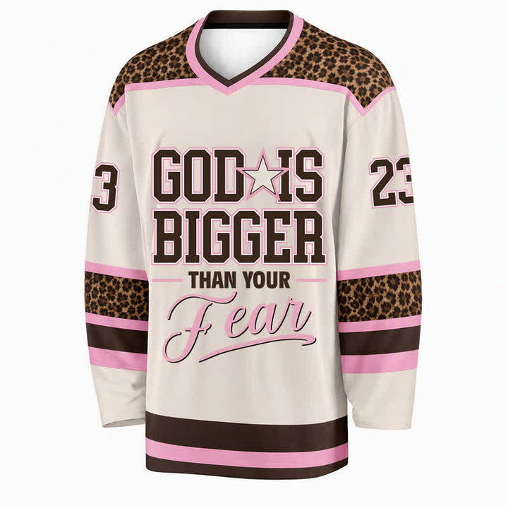 Christianartworkshop Maglia da hockey "Dio è più grande della tua paura" - image 1