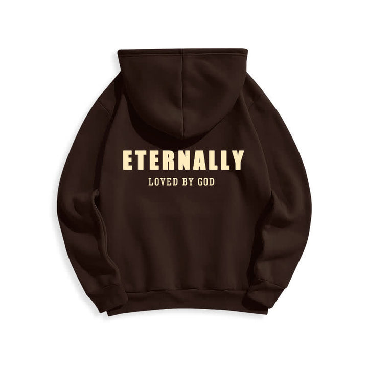Christianartworkshop Felpa con cappuccio in pile "Eternamente amato da Dio" - image 16