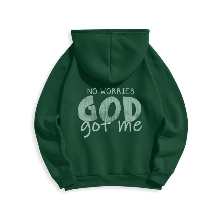 Christianartworkshop No Worries God Got Me Felpa rossa oversize - image 13