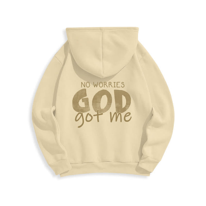 Christianartworkshop No Worries God Got Me Felpa rossa oversize - image 19