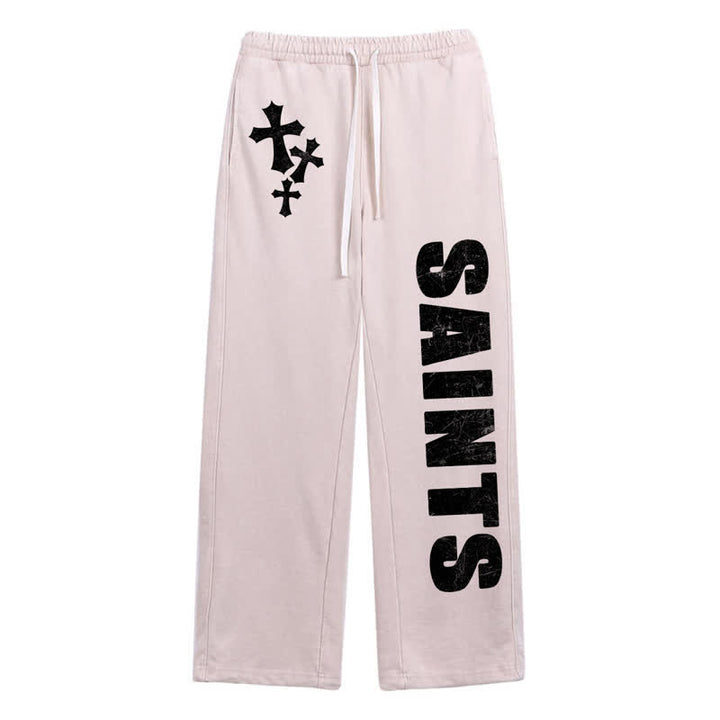 Christianartworkshop Pantaloni della tuta Saints Cross Stonewashed Street Washed - Beige - 2XL - image 24