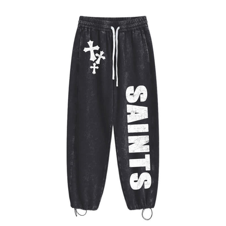 Christianartworkshop Pantaloni della tuta Saints Cross Stonewashed Street Washed - image 2