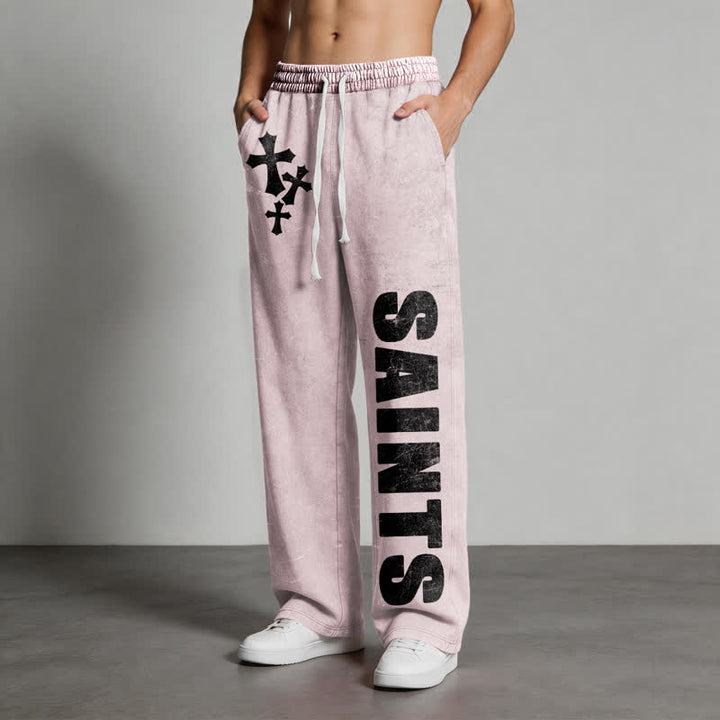 Christianartworkshop Pantaloni della tuta Saints Cross Stonewashed Street Washed - image 28