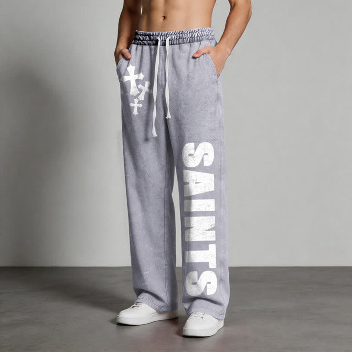 Christianartworkshop Pantaloni della tuta Saints Cross Stonewashed Street Washed - image 12