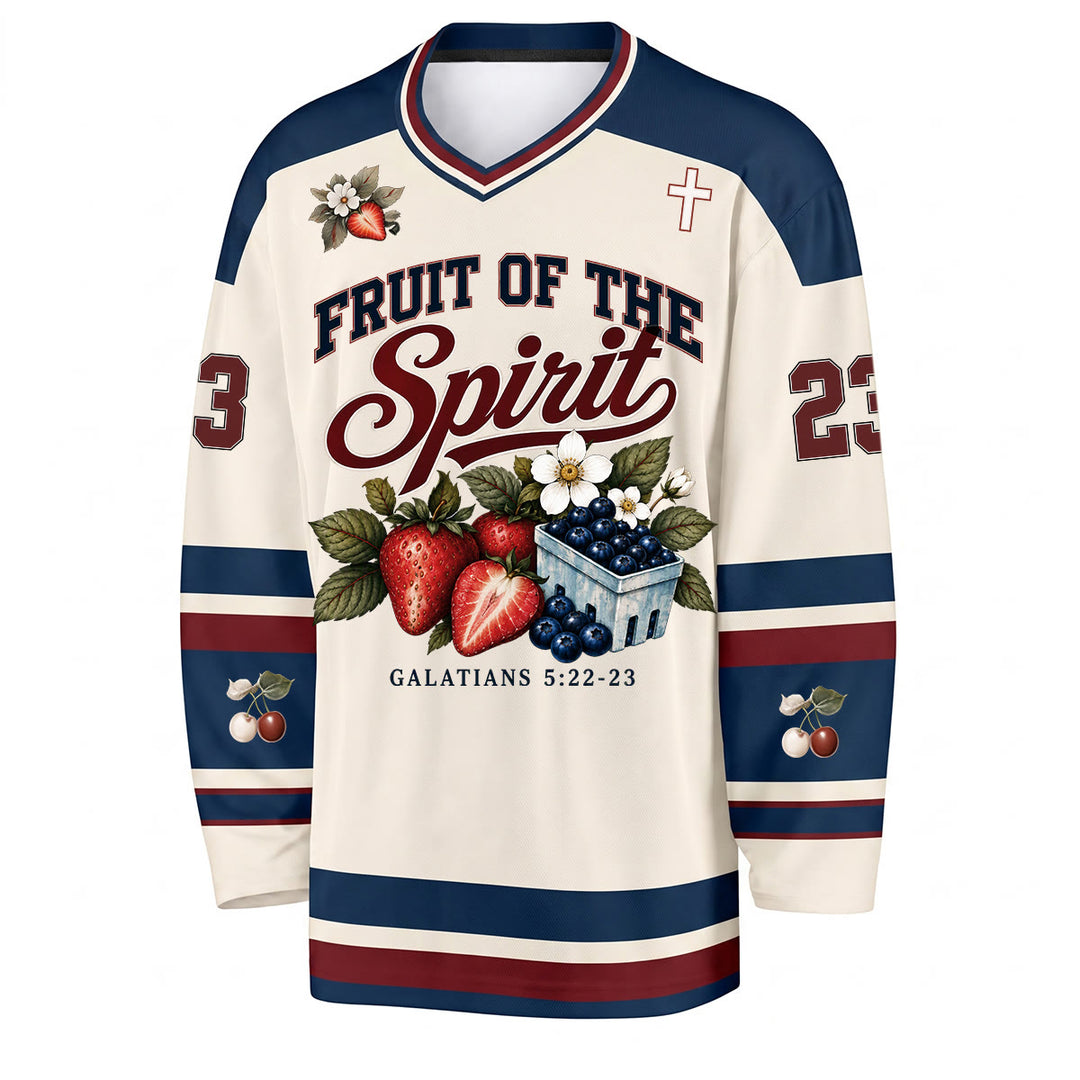 Christianartworkshop Frutto dello Spirito Galati 5:22-23 Maglia da hockey - image 3