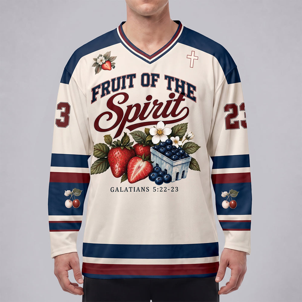 Christianartworkshop Frutto dello Spirito Galati 5:22-23 Maglia da hockey - image 1