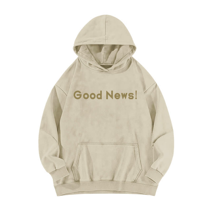 Christianartworkshop Felpa con cappuccio lavata "Good News" con scritta "Front And Verse Back" (Buone notizie) - image 8