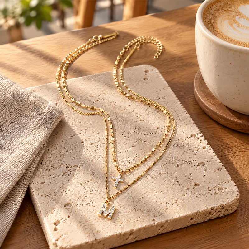 Christianartworkshop Collana con ciondolo a croce in rame a strati: messaggera di dolce calma celeste - image 3