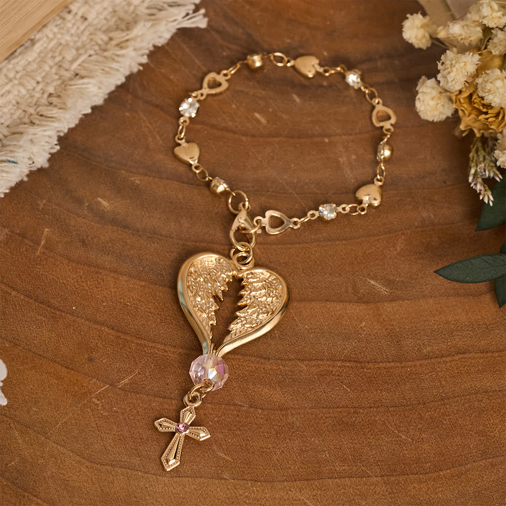 Portachiavi a forma di cuore con ali d'angelo custode Christianartworkshop per auto: un discreto promemoria di tenera protezione - image 7