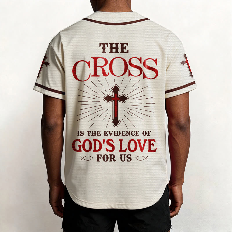 Christianartworkshop - La croce è la prova dell'amore di Dio - Maglia da baseball unisex - image 5