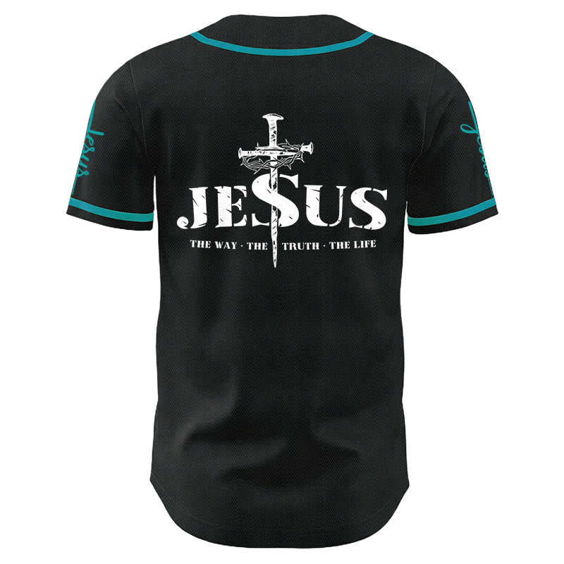 Christianartworkshop Maglia da baseball con croce di Gesù, chiodo e corona di spine - image 19