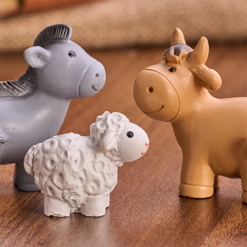 Christianartworkshop Set di personaggi della Natività realizzati a mano con precisione: simbolo di tenue luce celeste. - image 9