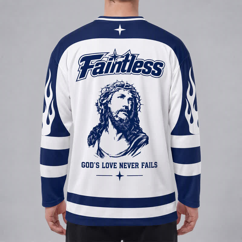 Christianartworkshop Maglia da hockey a maniche lunghe stile streetwear con la Vergine Maria - image 4