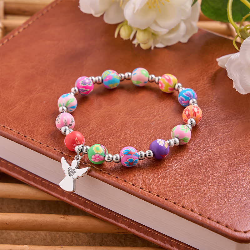 Christianartworkshop Bracciale con motivo floreale, croce e Spirito Santo: portatore di una dolce e divina protezione. - image 8