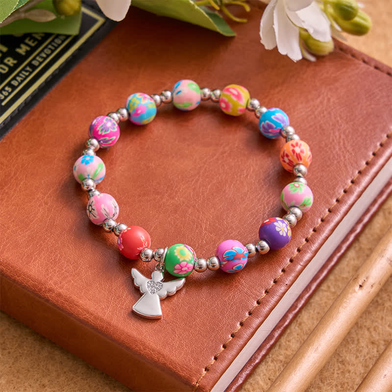 Christianartworkshop Bracciale con motivo floreale, croce e Spirito Santo: portatore di una dolce e divina protezione. - image 9