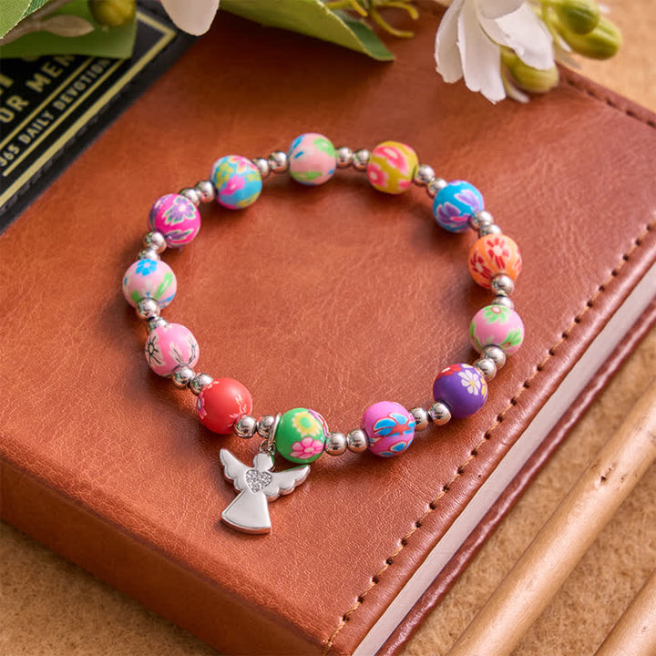 Christianartworkshop Bracciale con motivo floreale, croce e Spirito Santo: portatore di una dolce e divina protezione. - image 9