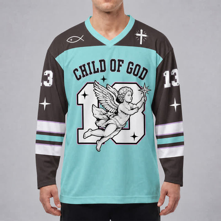 Christianartworkshop Maglia da hockey a maniche lunghe Child Of God Angel 13 - image 3