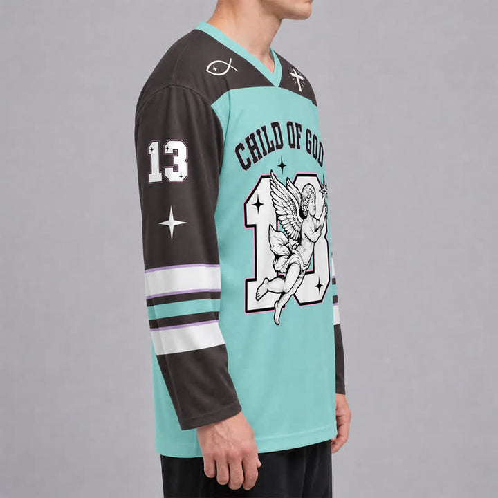 Christianartworkshop Maglia da hockey a maniche lunghe Child Of God Angel 13 - image 5
