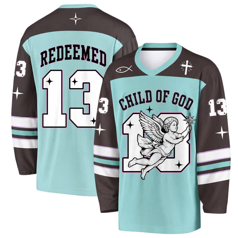 Christianartworkshop Maglia da hockey a maniche lunghe Child Of God Angel 13 - 5XL - image 0