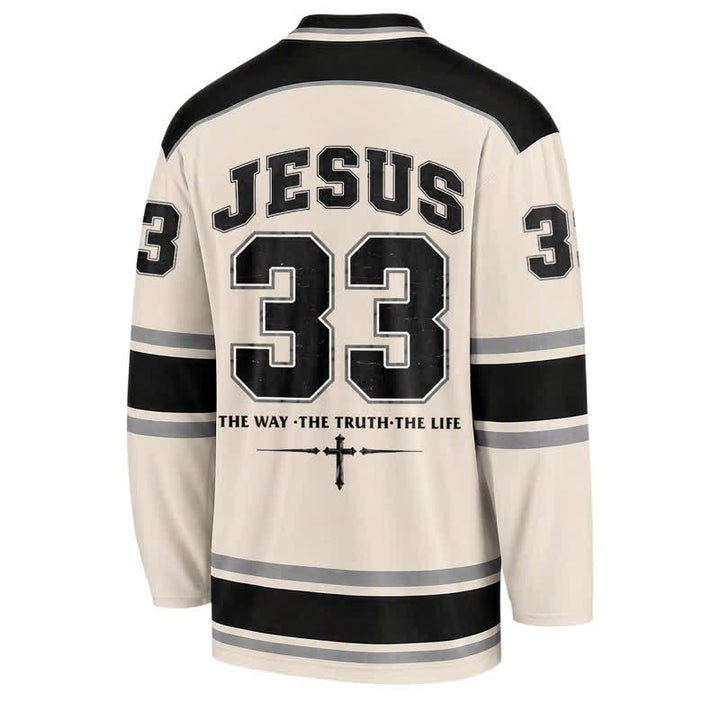 Christianartworkshop Maglia da hockey a maniche lunghe Jesus 33 Crown Of Thorns - image 2