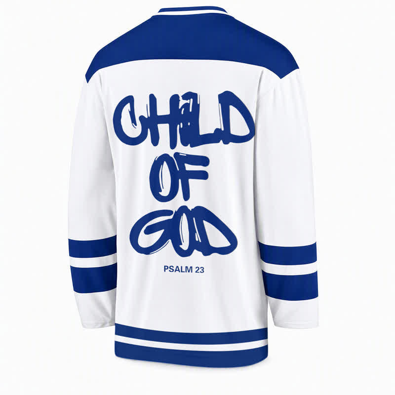 Christianartworkshop Salmo 23 Sacro Cuore Figlio di Dio Maglia da hockey - image 2