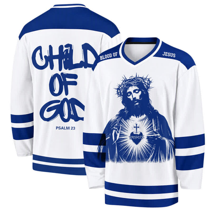 Christianartworkshop Salmo 23 Sacro Cuore Figlio di Dio Maglia da hockey - 5XL - image 0