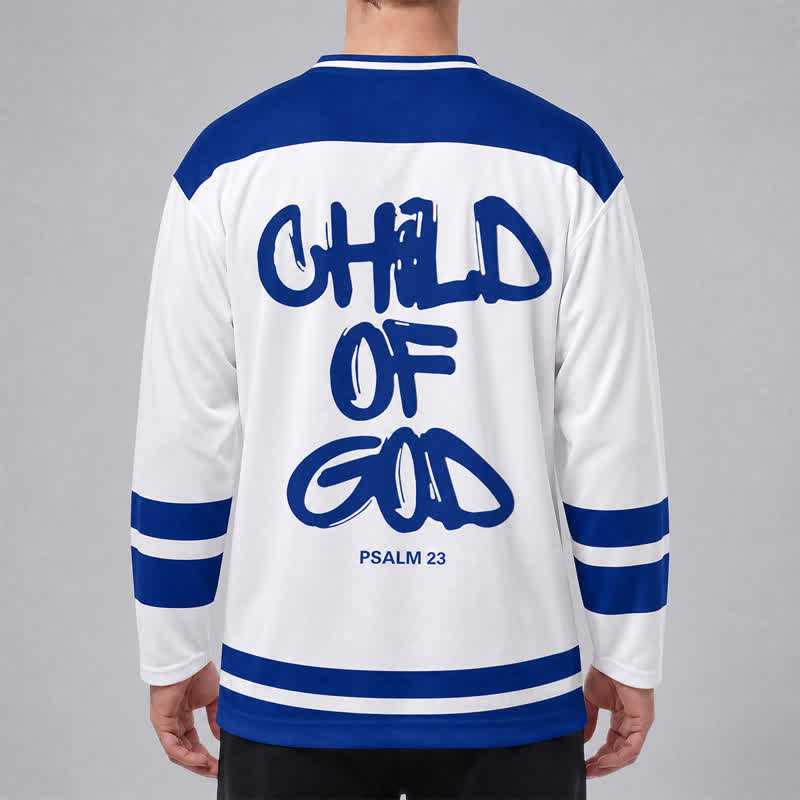 Christianartworkshop Salmo 23 Sacro Cuore Figlio di Dio Maglia da hockey - image 4