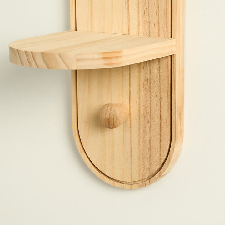 Christianartworkshop Mensola in legno per altare di preghiera con croce stampata: portatrice di una benedizione sacra senza tempo. - image 4