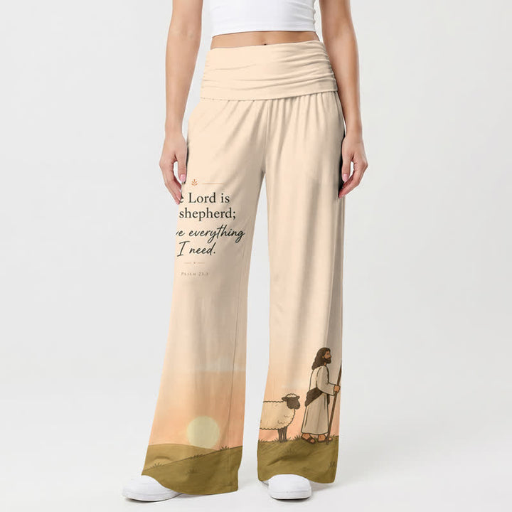 Christianartworkshop Pantaloni a gamba larga da donna "Il Signore è il mio pastore" - image 1