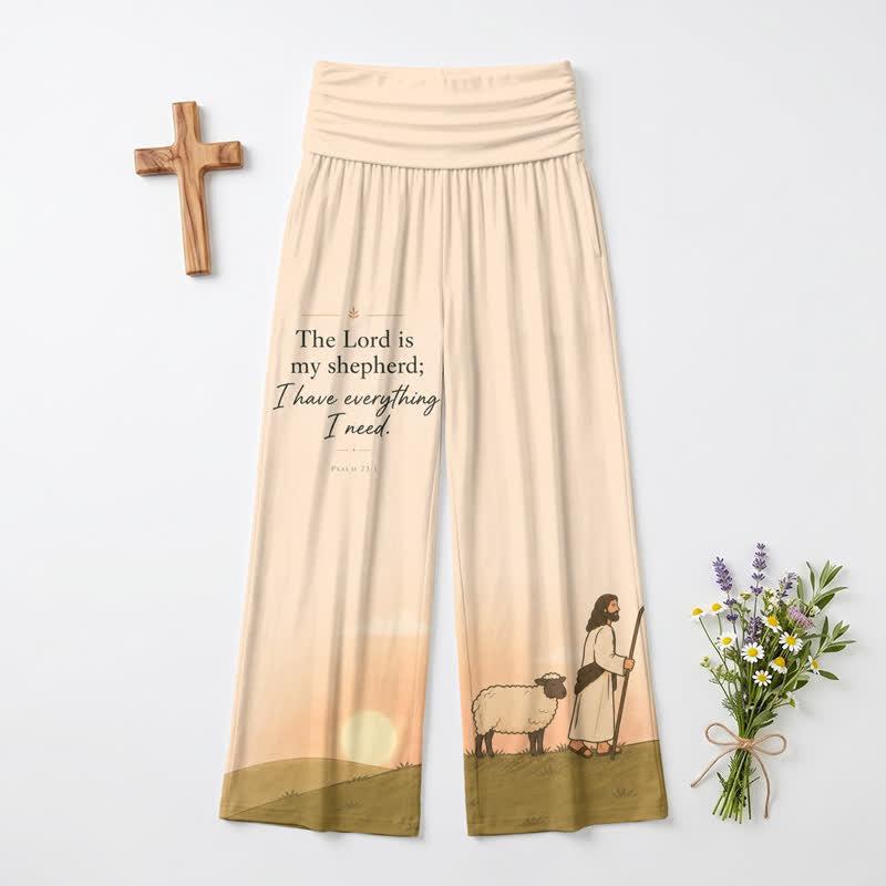 Christianartworkshop Pantaloni a gamba larga da donna "Il Signore è il mio pastore" - US22,UK/AU26,EU54 - image 0