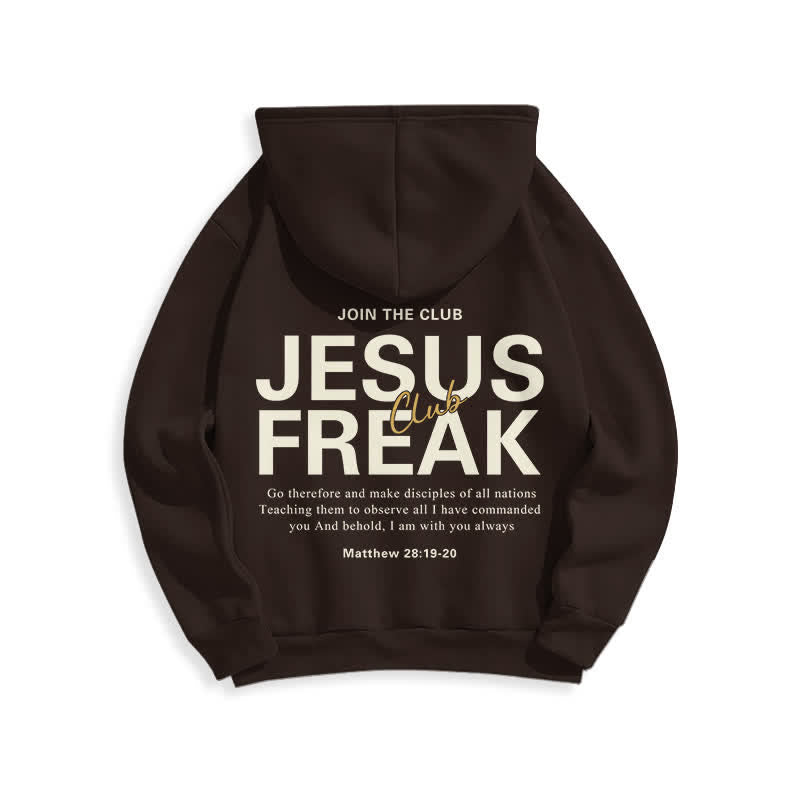 Christianartworkshop Felpa con cappuccio oversize Jesus Freak Saved in pile - image 10