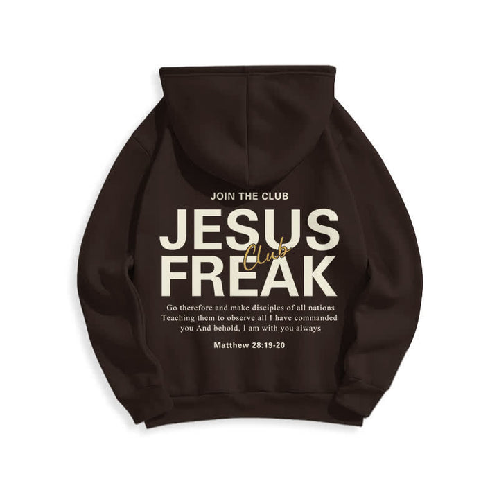 Christianartworkshop Felpa con cappuccio oversize Jesus Freak Saved in pile - image 10