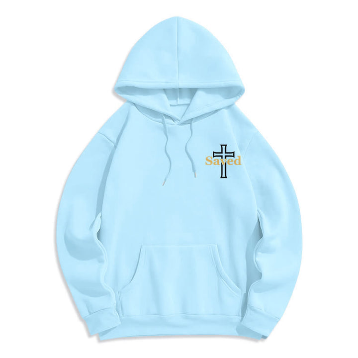 Christianartworkshop Felpa con cappuccio oversize Jesus Freak Saved in pile - image 13