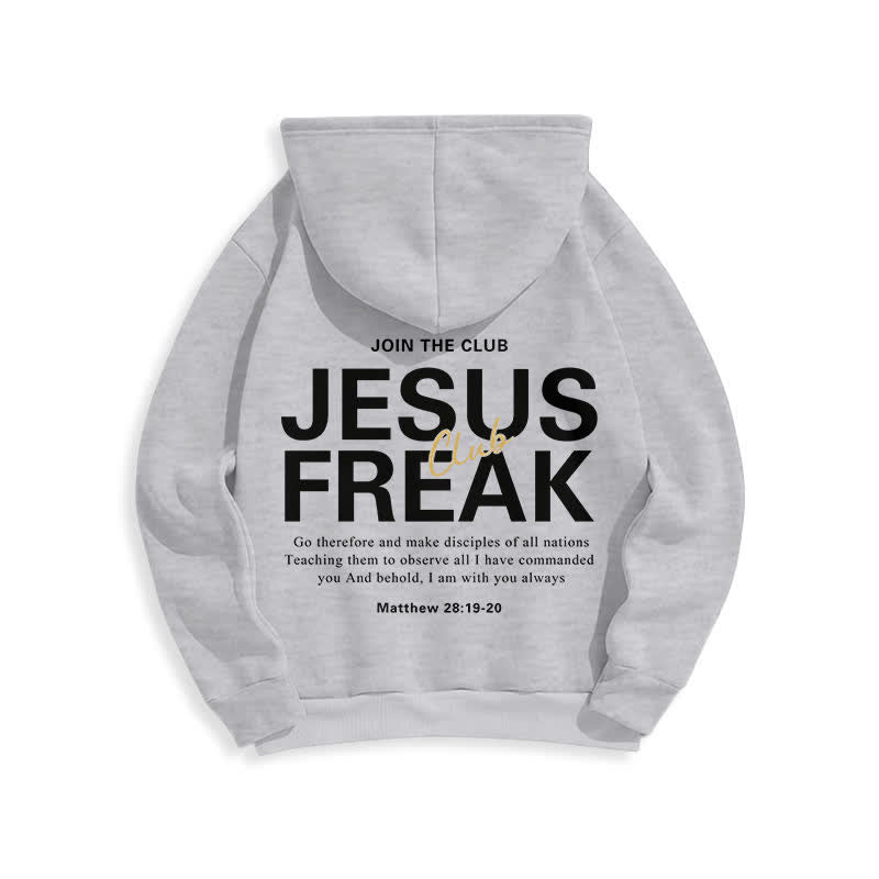 Christianartworkshop Felpa con cappuccio oversize Jesus Freak Saved in pile - image 22