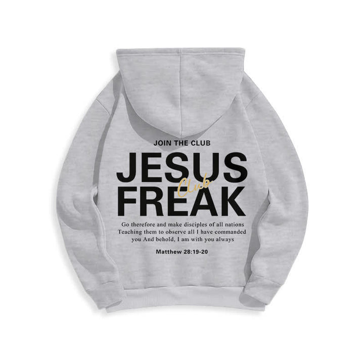 Christianartworkshop Felpa con cappuccio oversize Jesus Freak Saved in pile - image 22