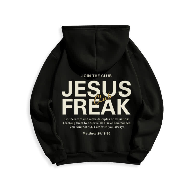 Christianartworkshop Felpa con cappuccio oversize Jesus Freak Saved in pile - image 7
