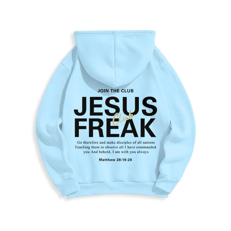 Christianartworkshop Felpa con cappuccio oversize Jesus Freak Saved in pile - image 14