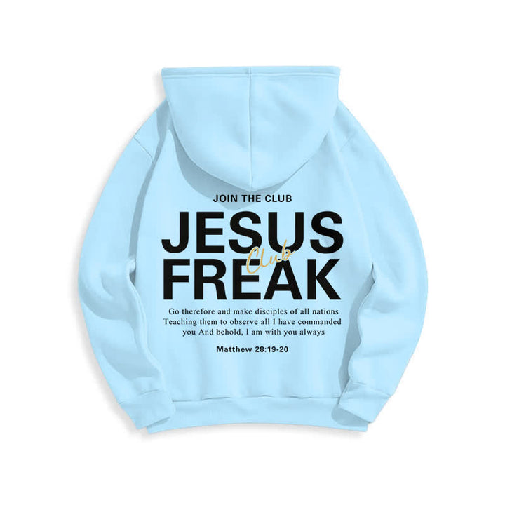 Christianartworkshop Felpa con cappuccio oversize Jesus Freak Saved in pile - image 14