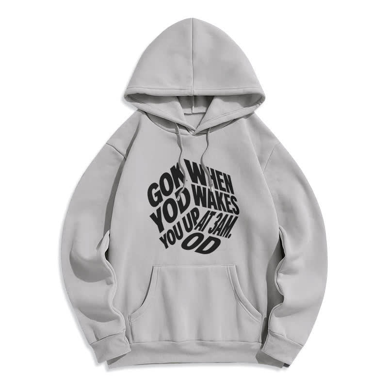 Christianartworkshop Felpa con cappuccio foderata in pile con graffiti "Child Of God" - Grigio - 2XL - image 3