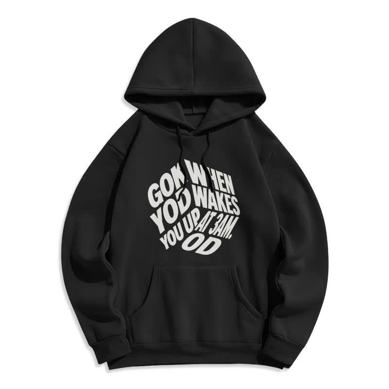 Christianartworkshop Felpa con cappuccio foderata in pile con graffiti "Child Of God" - Nero - 2XL - image 6